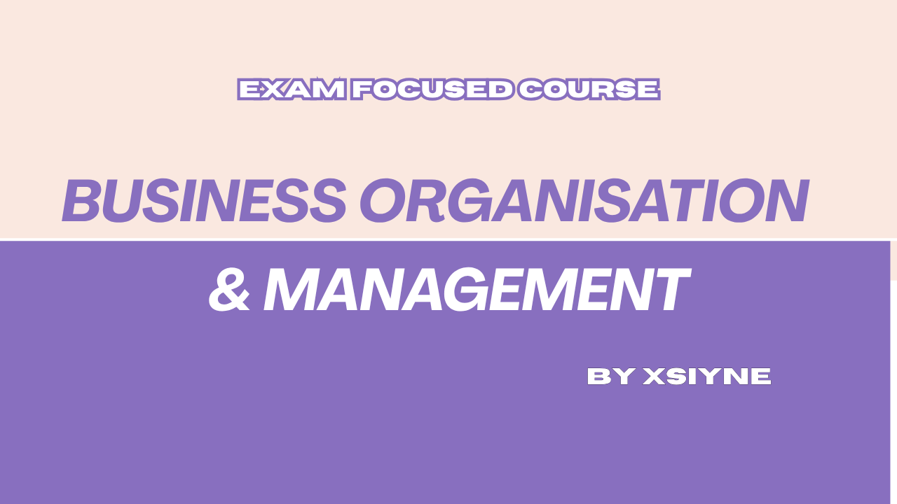 Business Organisation and Management DU 1st Semester (DSC-1.1)
